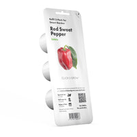 Red Sweet Pepper Plant Pods / Grow food with Click and Grow smart gardens. Indoor garden.Indoor herb garden.